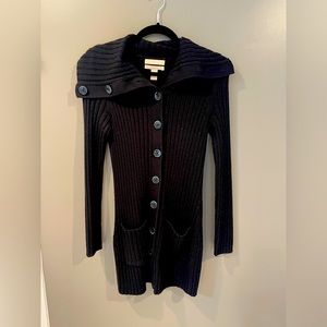 Banana republic size xs - black button down Italian fabric sweater